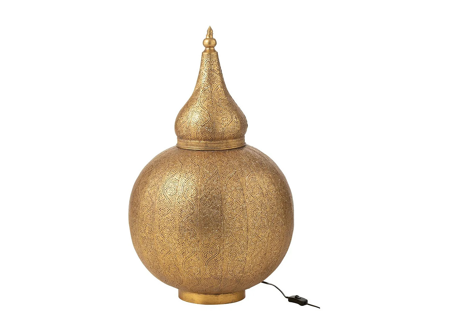 Lampe à Poser en Métal "Aladin" 77cm Or