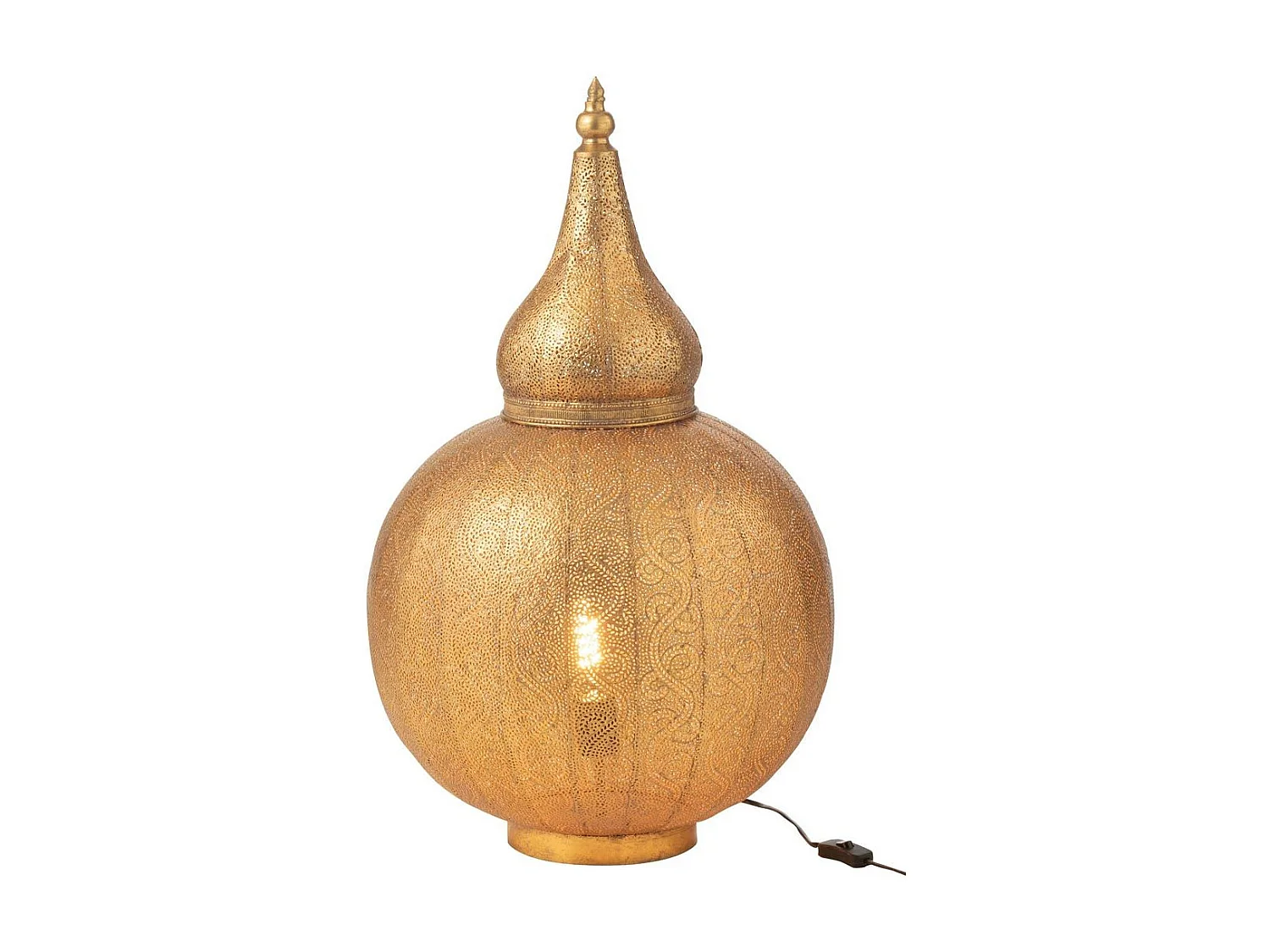 Lampe à Poser en Métal "Aladin" 77cm Or