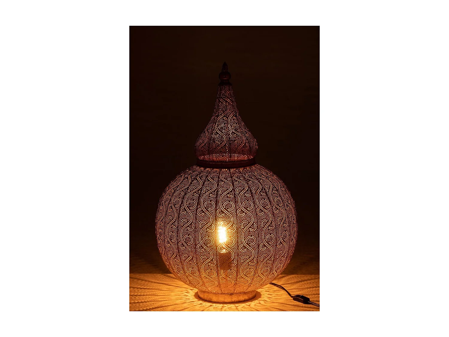 Lampe à Poser en Métal "Aladin" 77cm Or