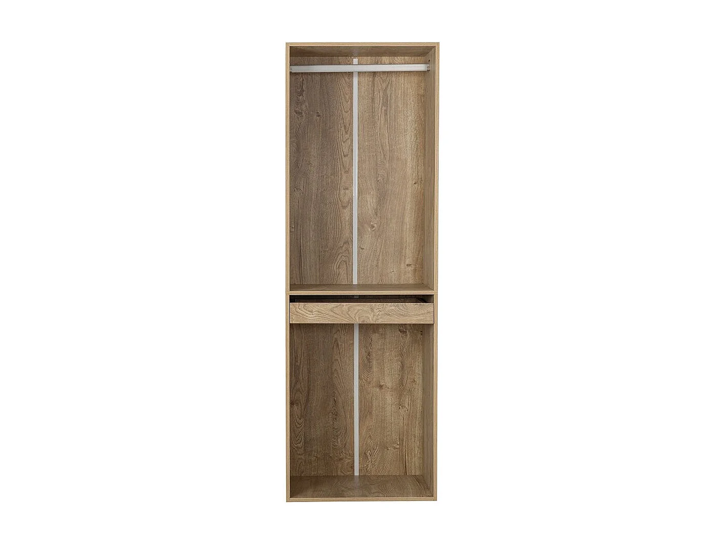 Kledingkast "Opéra" met hangruimte en broekenrek - 60 x 45 x 180 cm - Beige