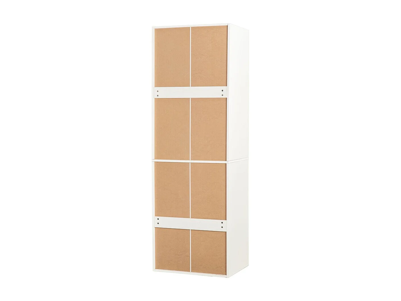 Vertikal Garderob med Byxhållare "Opéra" - Vit 60 x 45 x 180 cm - Robust Konstruktion