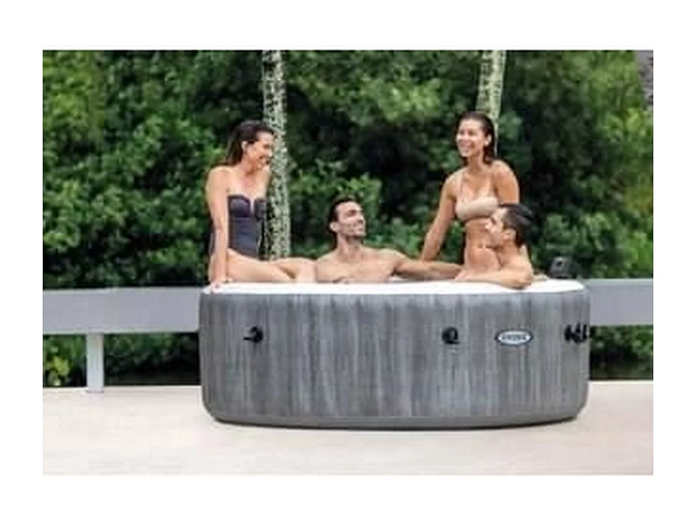 INTEX Pure Spa Baltik - Spa gonflable 4 places 196 x 196 x 71 cm