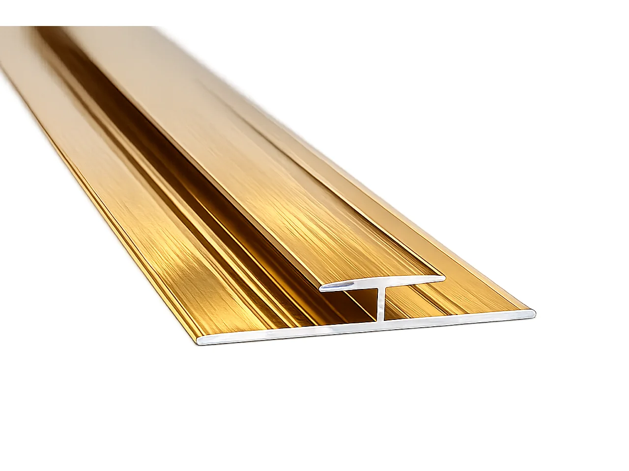 Profil de jonction aluminium 13 mm 2,80 m - finition premium, 3 coloris