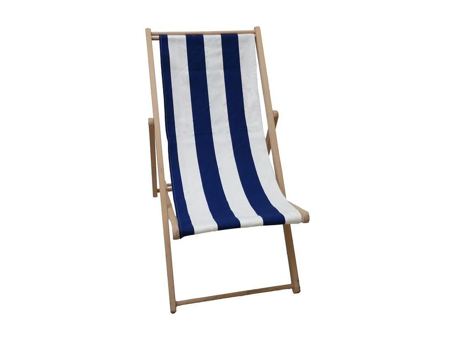 Chilienne agrafée rayures - Bleu / Blanc