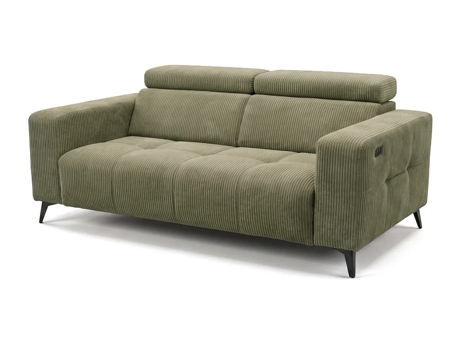 Elektrisches Relaxsofa Nicolette mit USB-Anschluss und Verstellbaren Kopfstützen – Modernes Premium Sofa