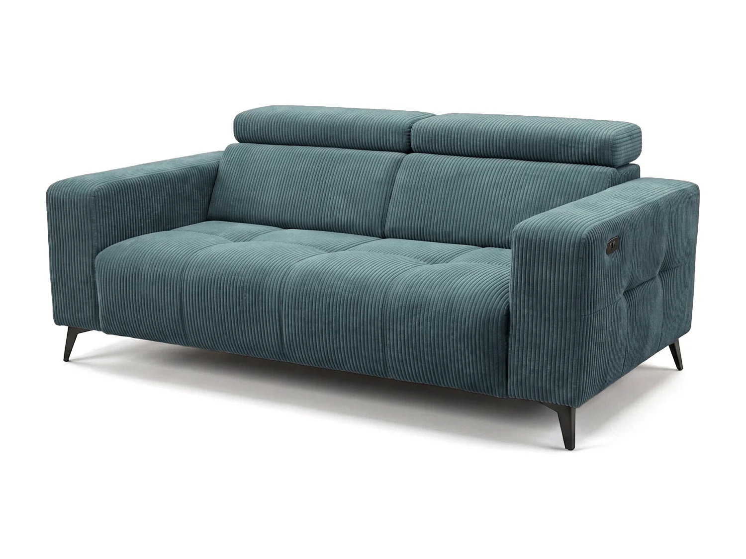 Elektrisches Relaxsofa Nicolette mit USB-Anschluss und Verstellbaren Kopfstützen – Modernes Premium Sofa