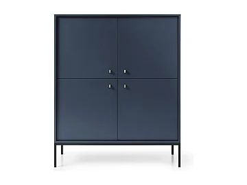 Zwarte houten buffetkast