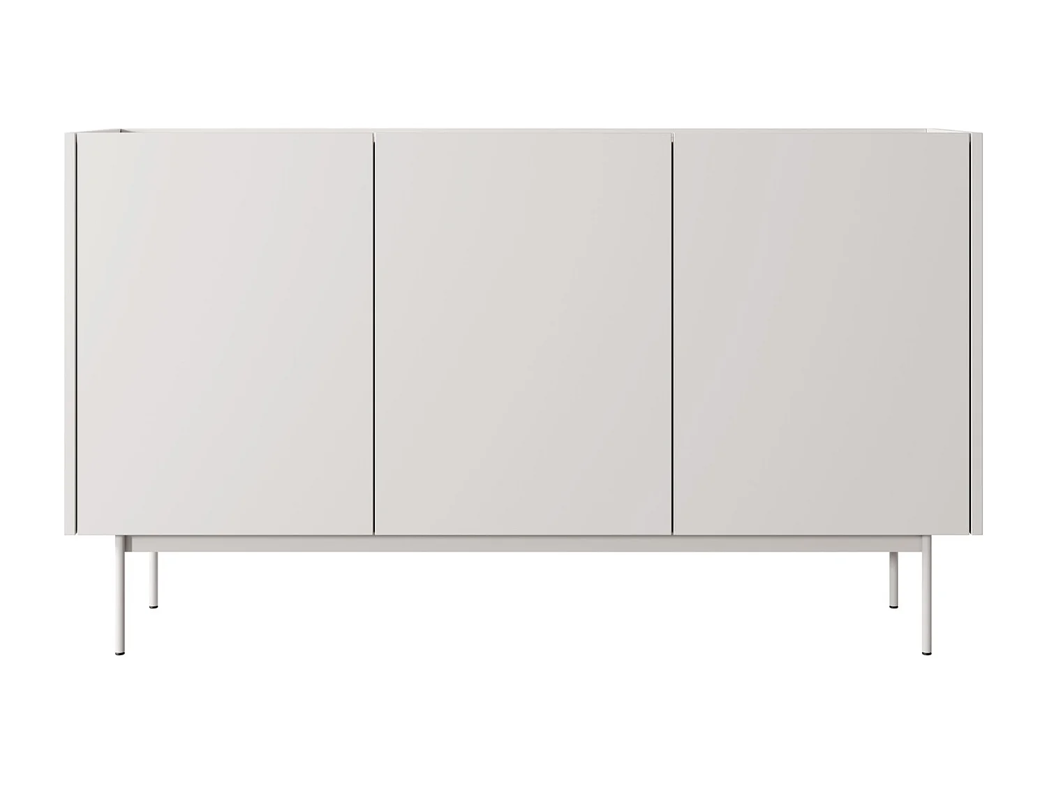 Commode 3 deuren Laris op poten - dressoir 145 cm, modern, kasjmier