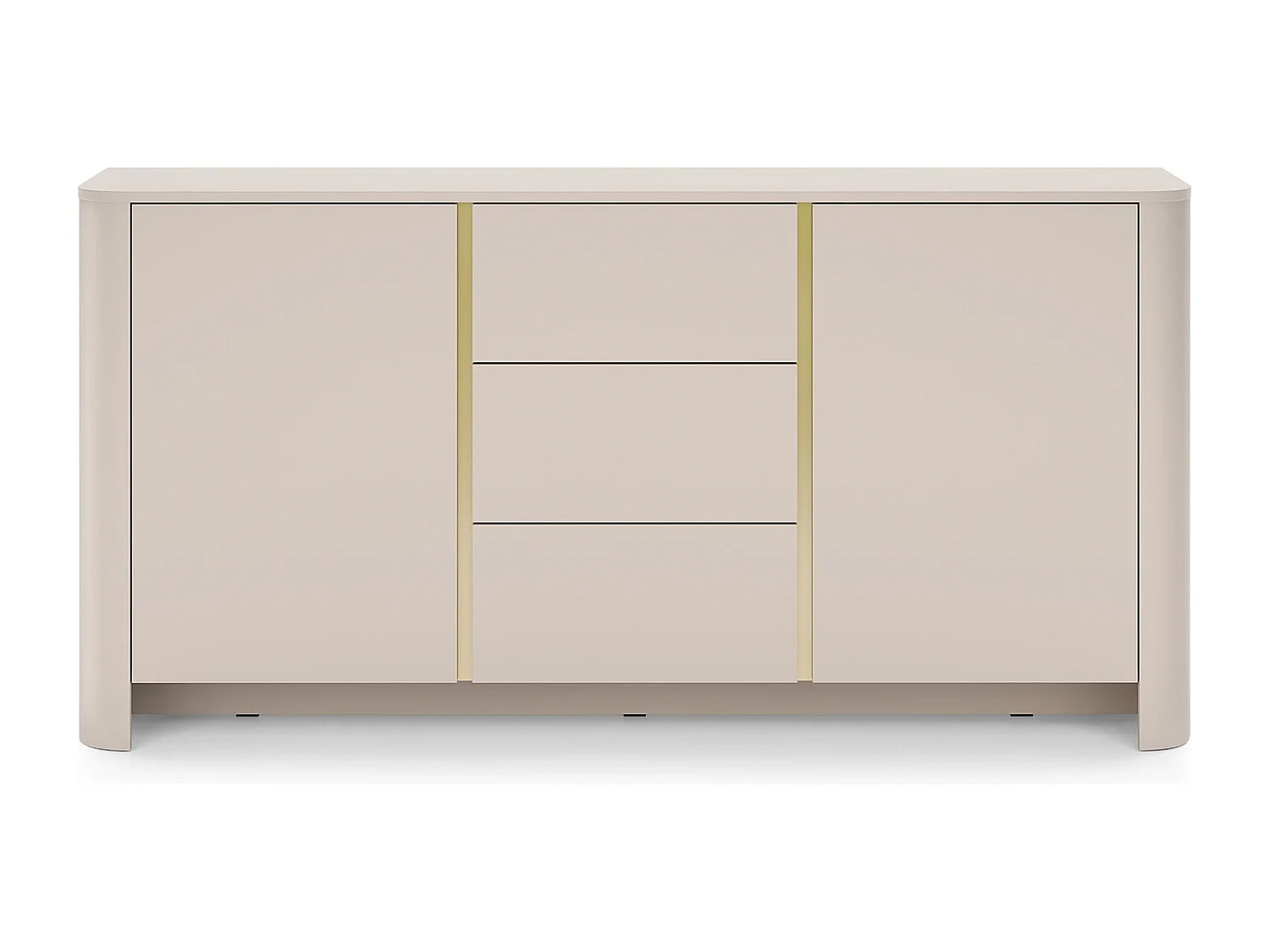 Kasjmier dressoir 170 cm voor woonkamer Mezzano, kast met lades, tweedeurs