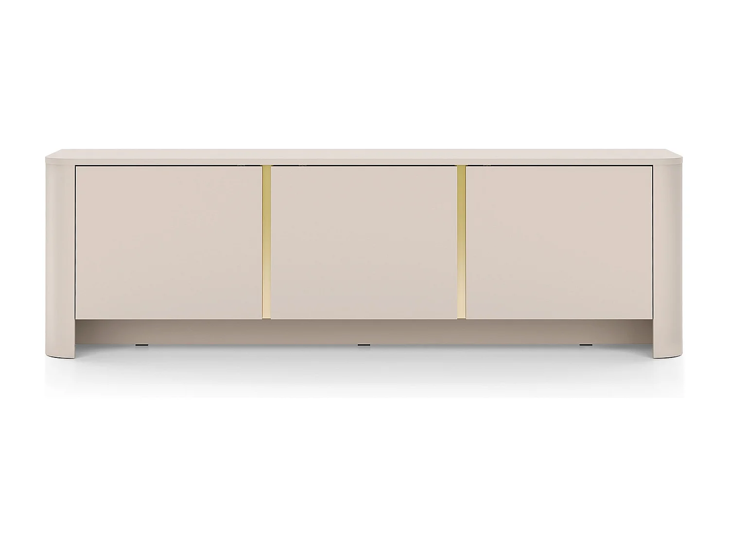 Szafka RTV 170 cm Mezzano, 3 drzwi, komoda RTV do salonu, kaszmir