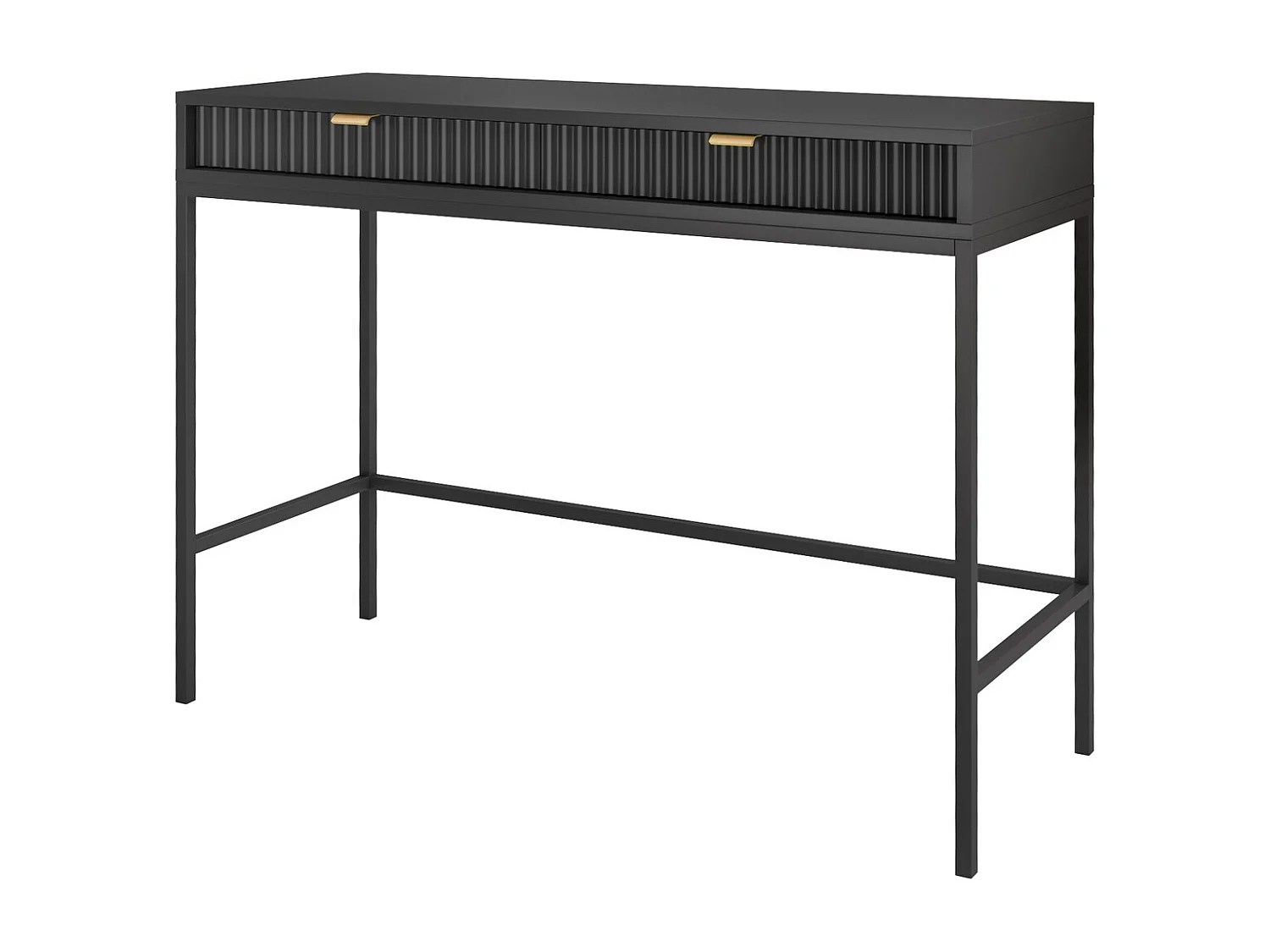 Kaptafel Galla met lade - consoletafel 100 cm, zwart