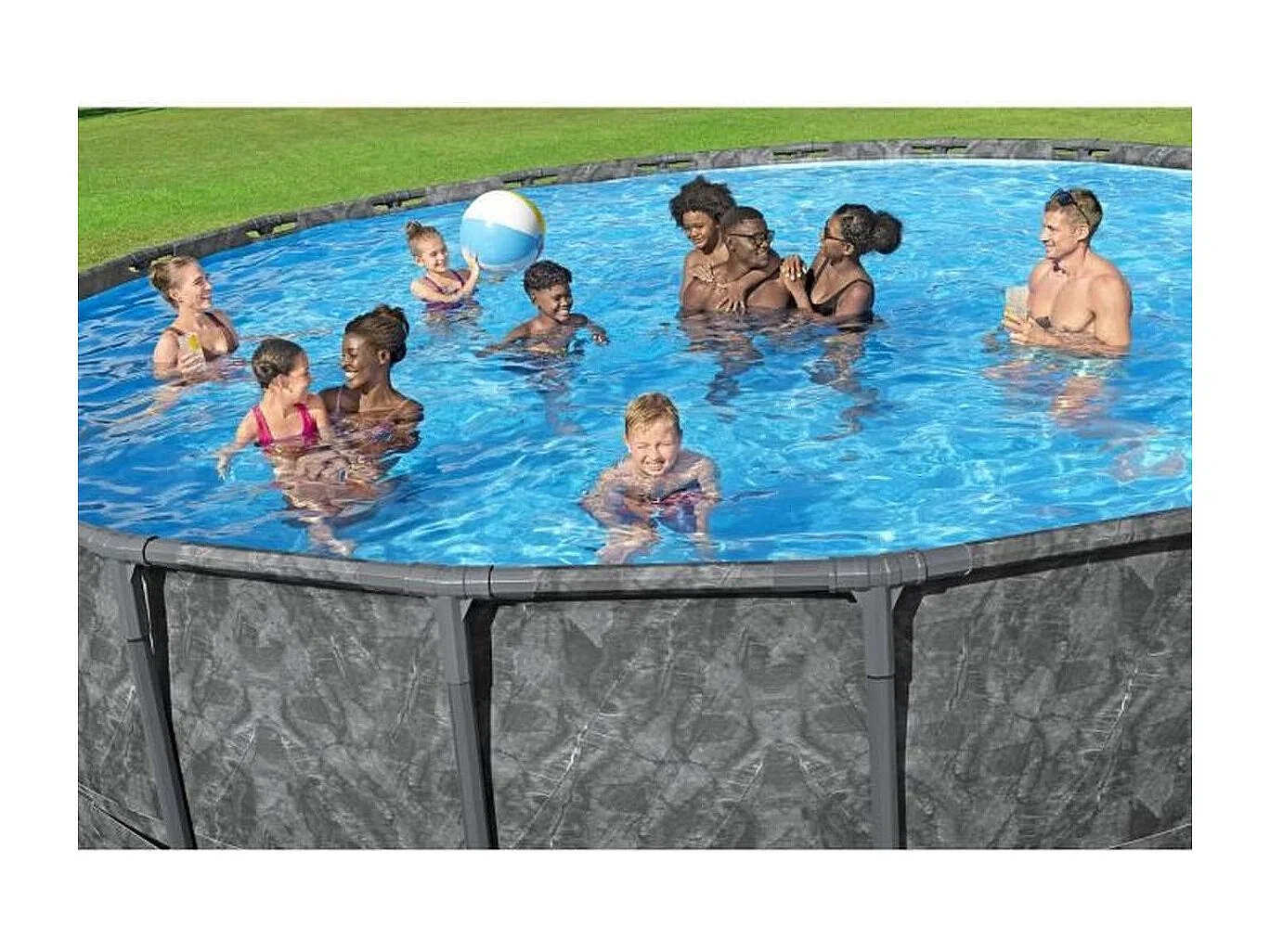Bestway APX 365 Ronde Tubulaire Zwembad 6,71 x 1,32m met Filtratiesysteem en Accessoires