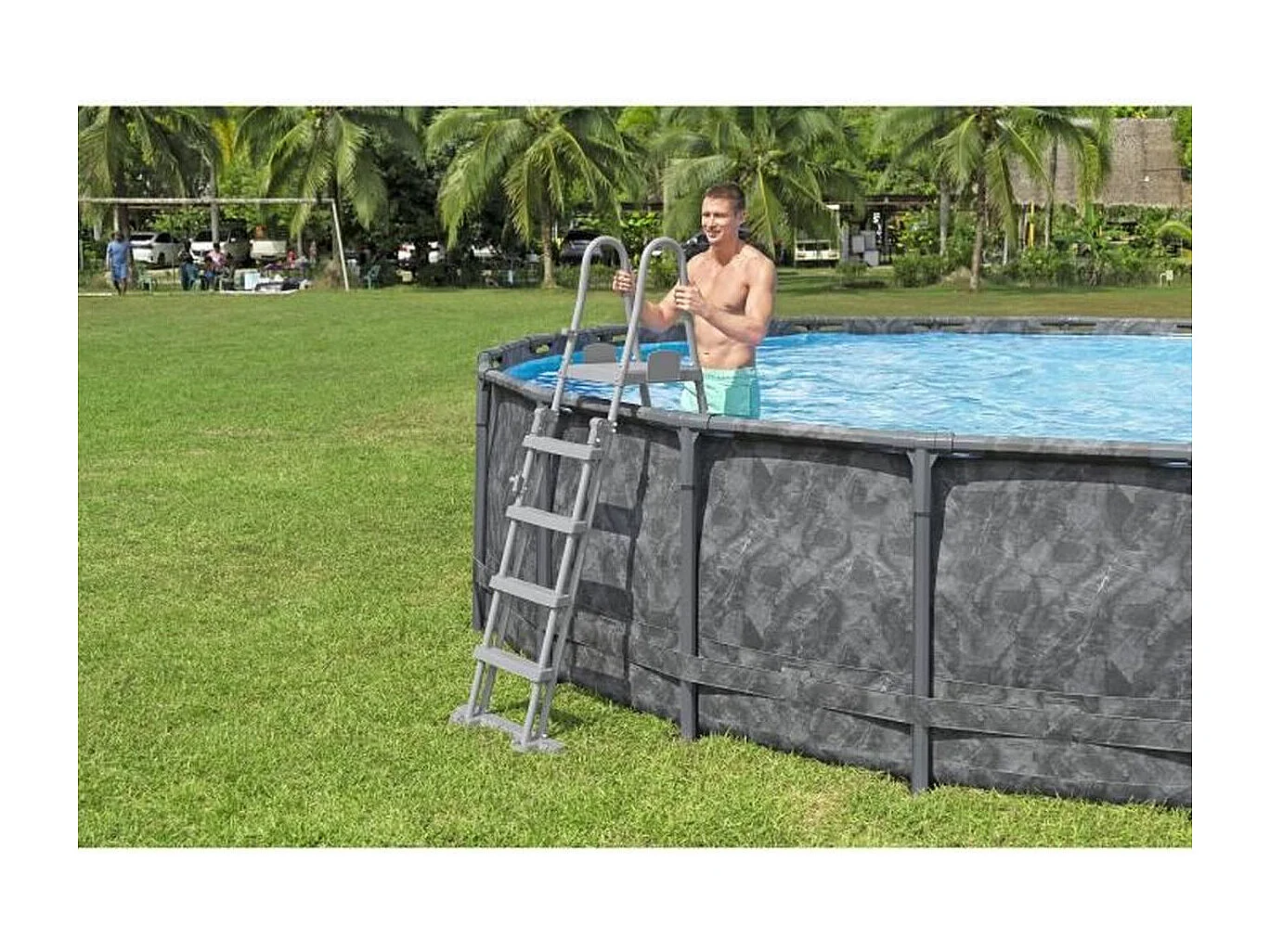 Bestway APX 365 Ronde Tubulaire Zwembad 6,71 x 1,32m met Filtratiesysteem en Accessoires