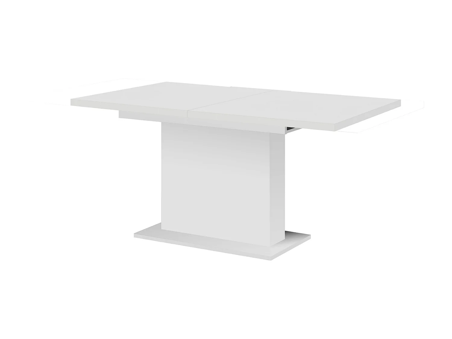 Table extensible GIANT de dimensions 160 cm - 200 cm en blanc