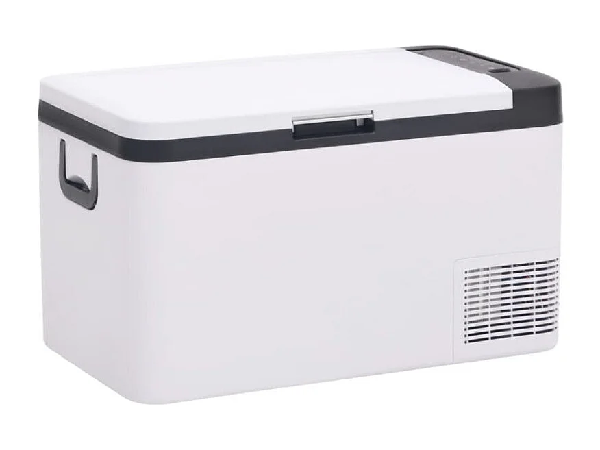 Glacière avec poignée et adaptateur noir et blanc 25 L PP et PE