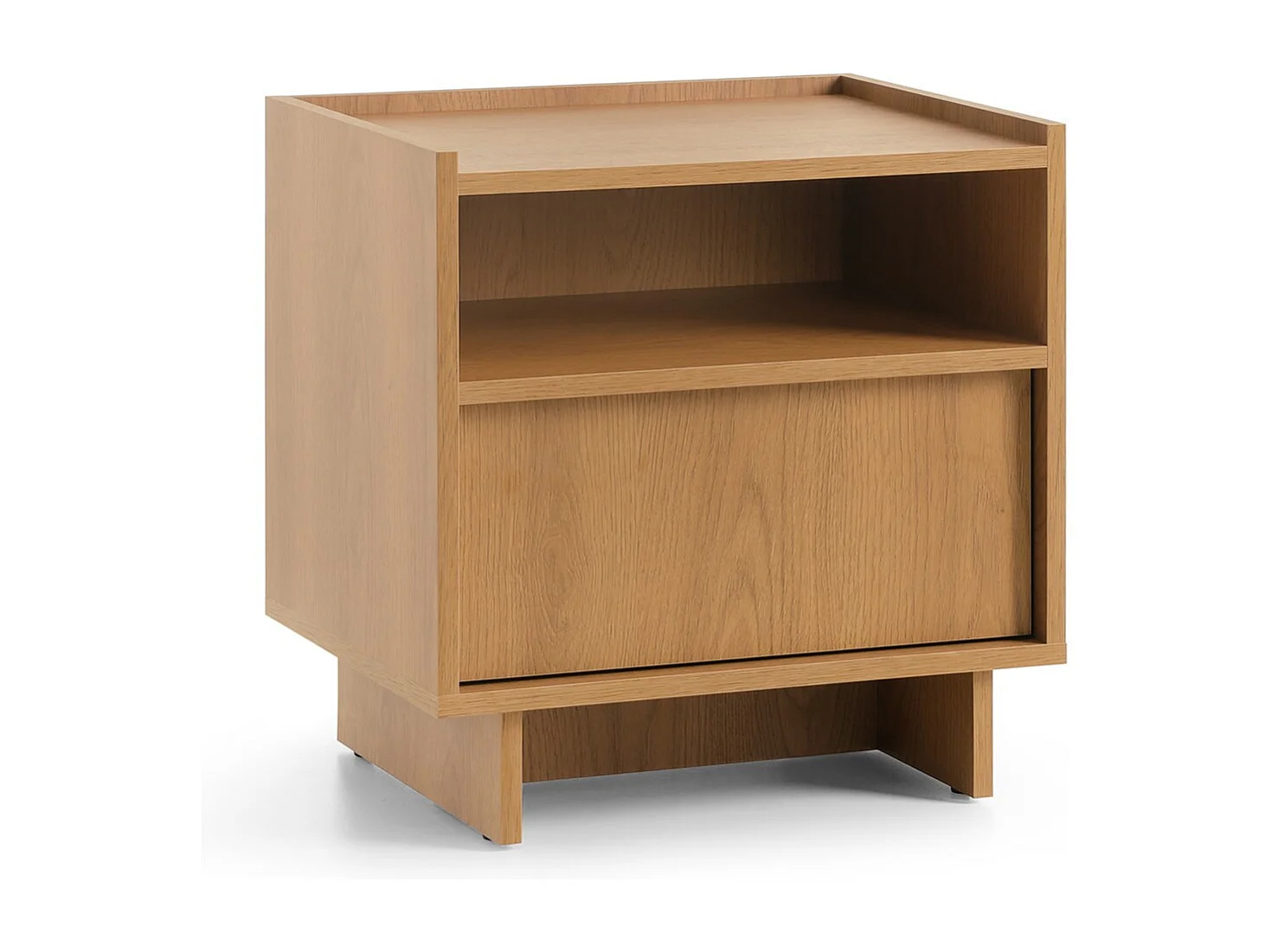 Nachtkastje SUNA 50 cm - Karamel Eiken en Push to Open