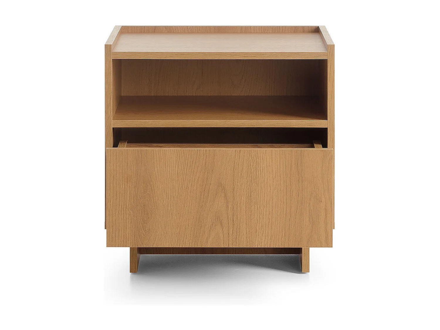 Nachtkastje SUNA 50 cm - Karamel Eiken en Push to Open