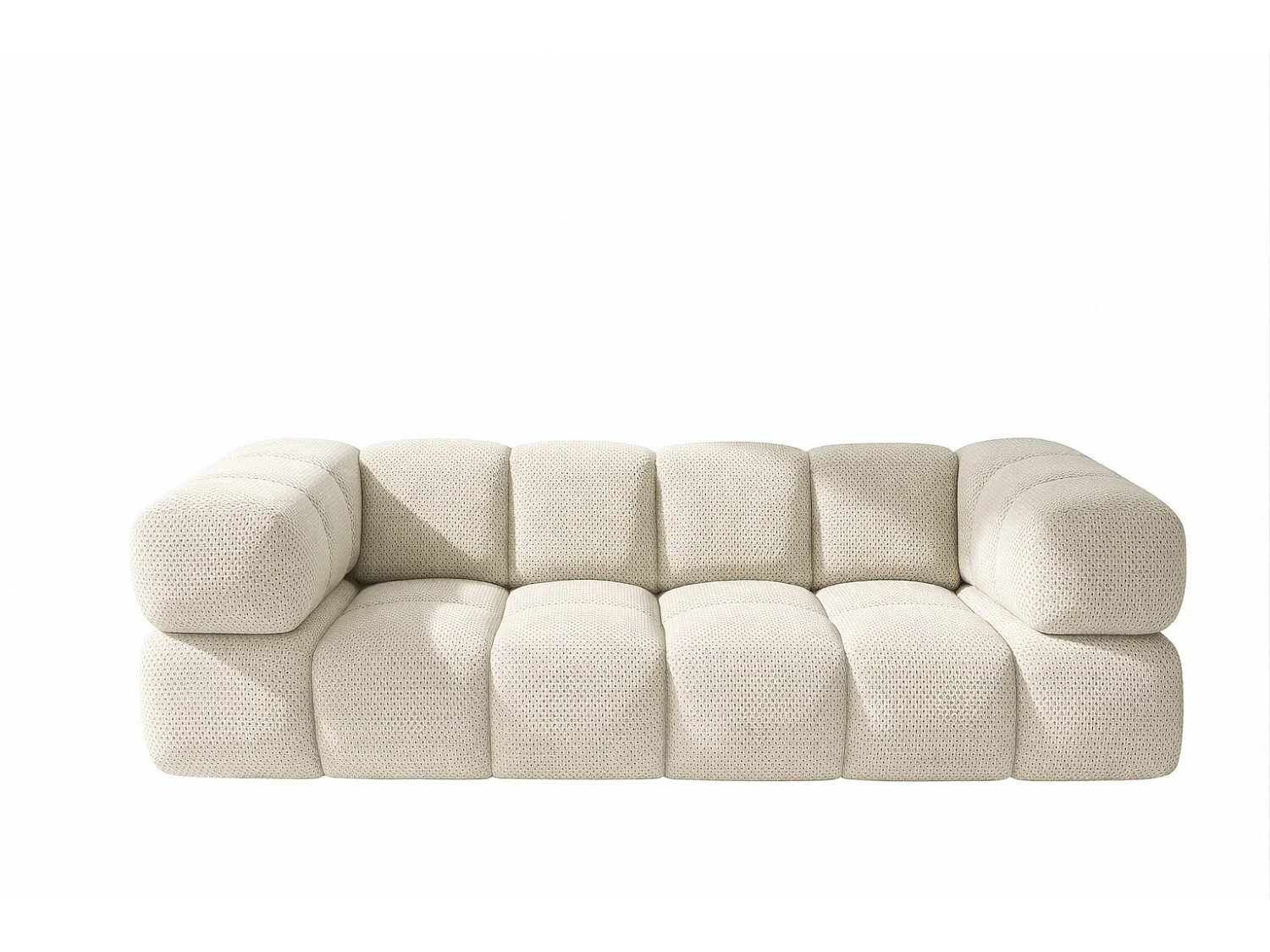 3-zitsbank, gestructureerde premiumstof Sonic, Beige, Averro