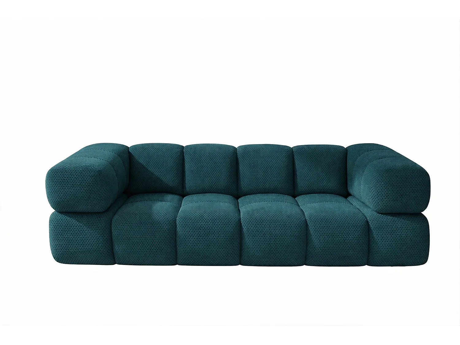 3-zitsbank, gestructureerde premiumstof Sonic, Azuurblauw, Averro
