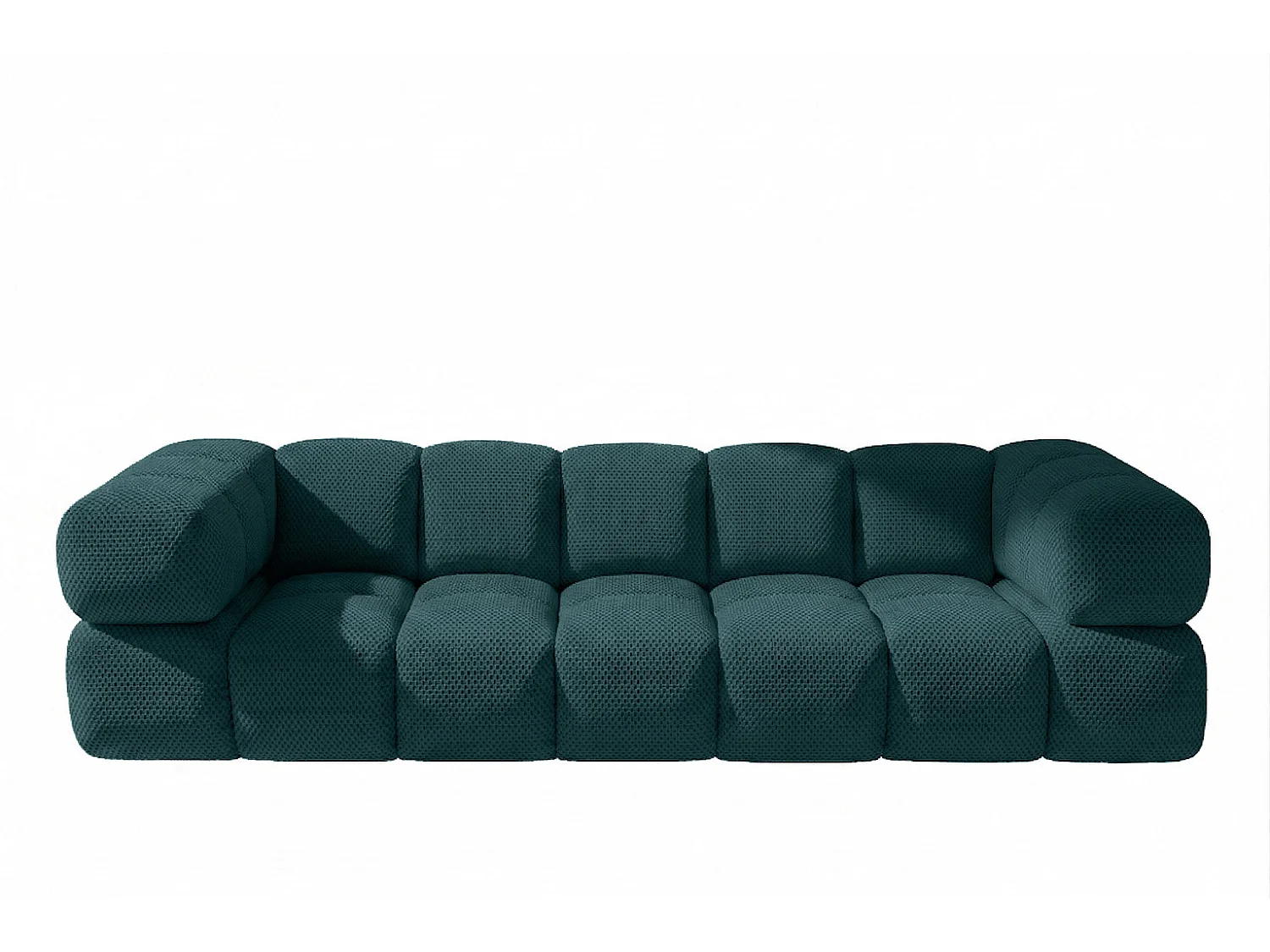 4-zitsbank, gestructureerde premiumstof Sonic, Azuurblauw, Averro