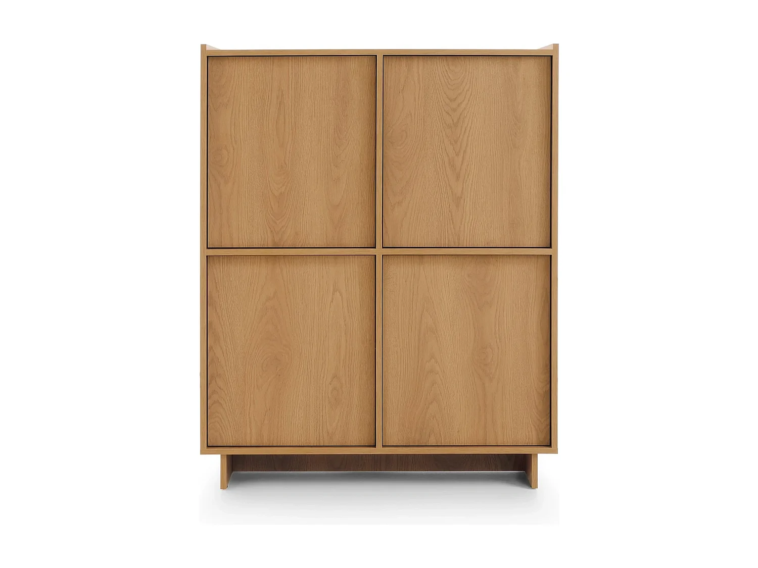 Hochkommode / Highboard SUNA 98 cm - Karamell Eiche und Push-to-Open-System