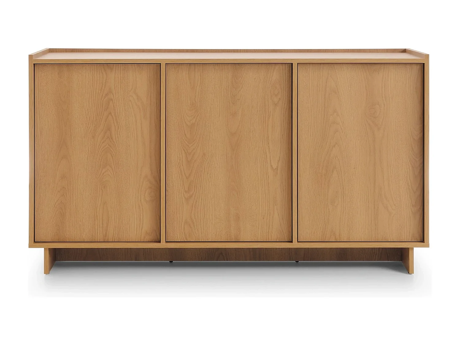 Sideboard / Kommode SUNA 147 cm - Karamell Eiche und Push-to-Open-System