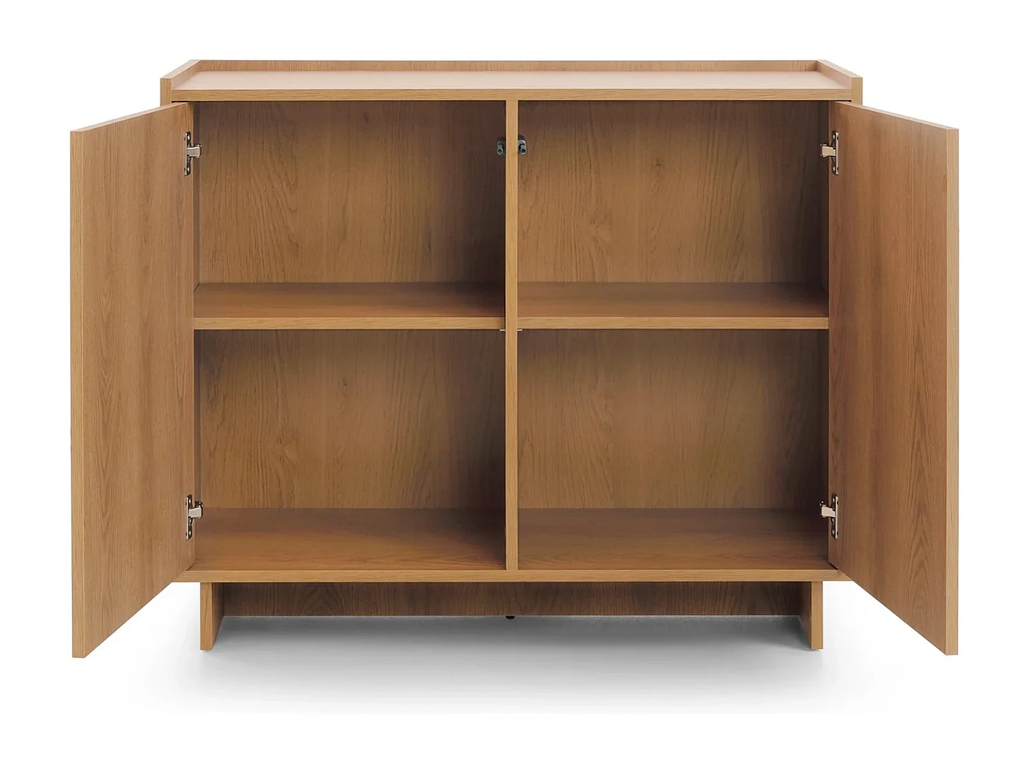 Sideboard / Kommode SUNA 98 cm - Karamell Eiche und Push-to-Open-System
