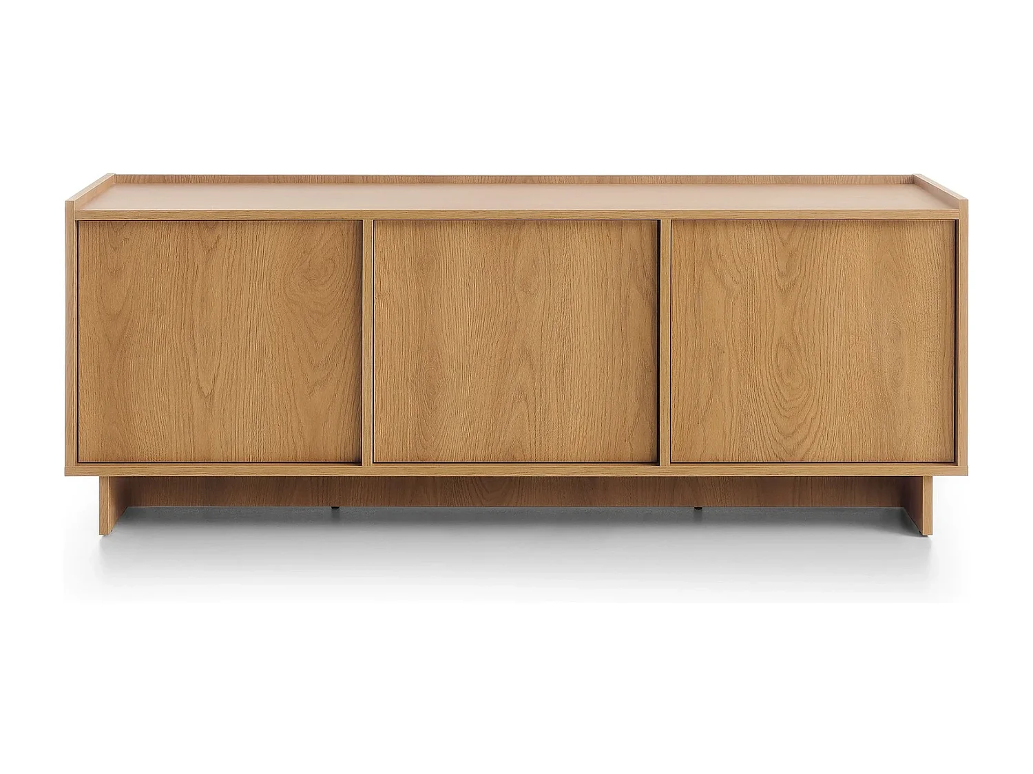TV-Lowboard SUNA 147 cm - Karamell Eiche und Push-to-Open-System