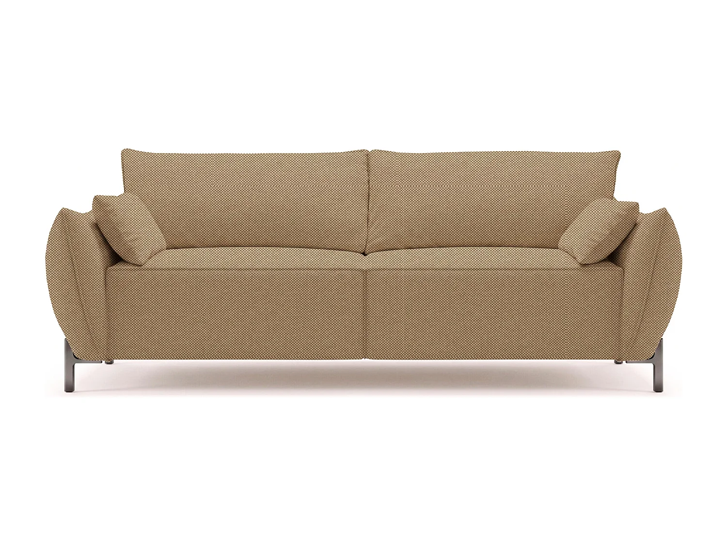 Sofa 2-osobowa na taras i ogród, tkanina Sunlight, Toffee, SUNMEE
