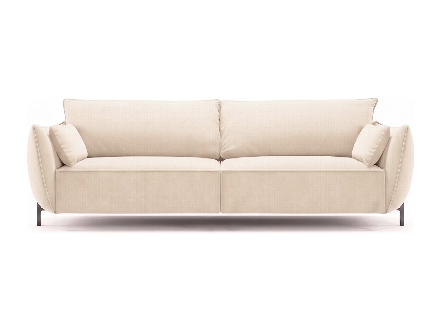 Sofa 3-osobowa na taras i ogród, tkanina Sunlight, Ecru, SUNMEE