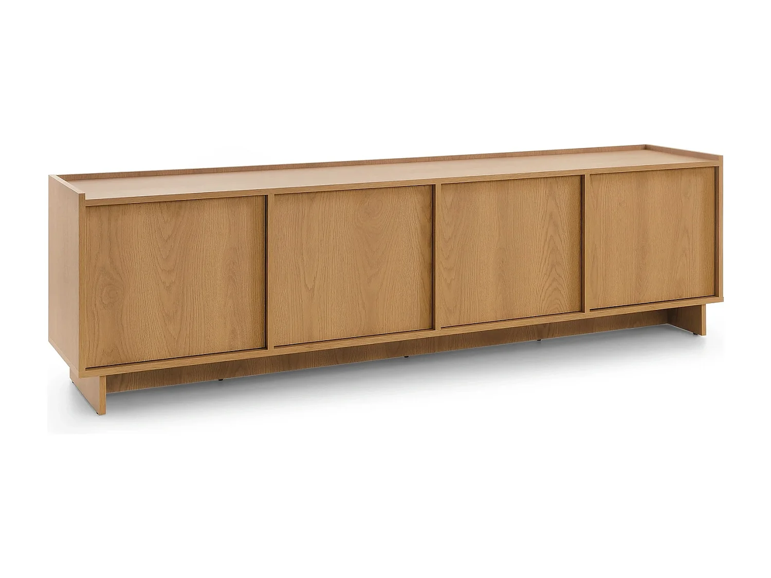 TV-meubel SUNA 195 cm - Karamel Eiken en Push to Open