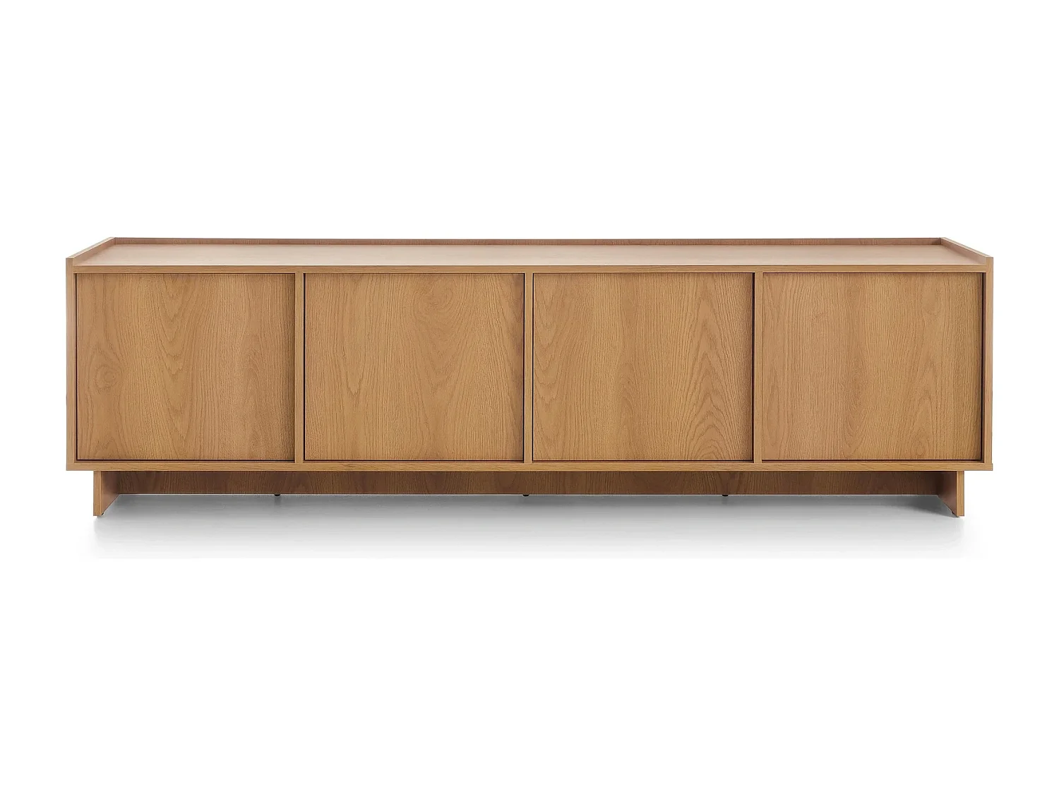 TV-meubel SUNA 195 cm - Karamel Eiken en Push to Open