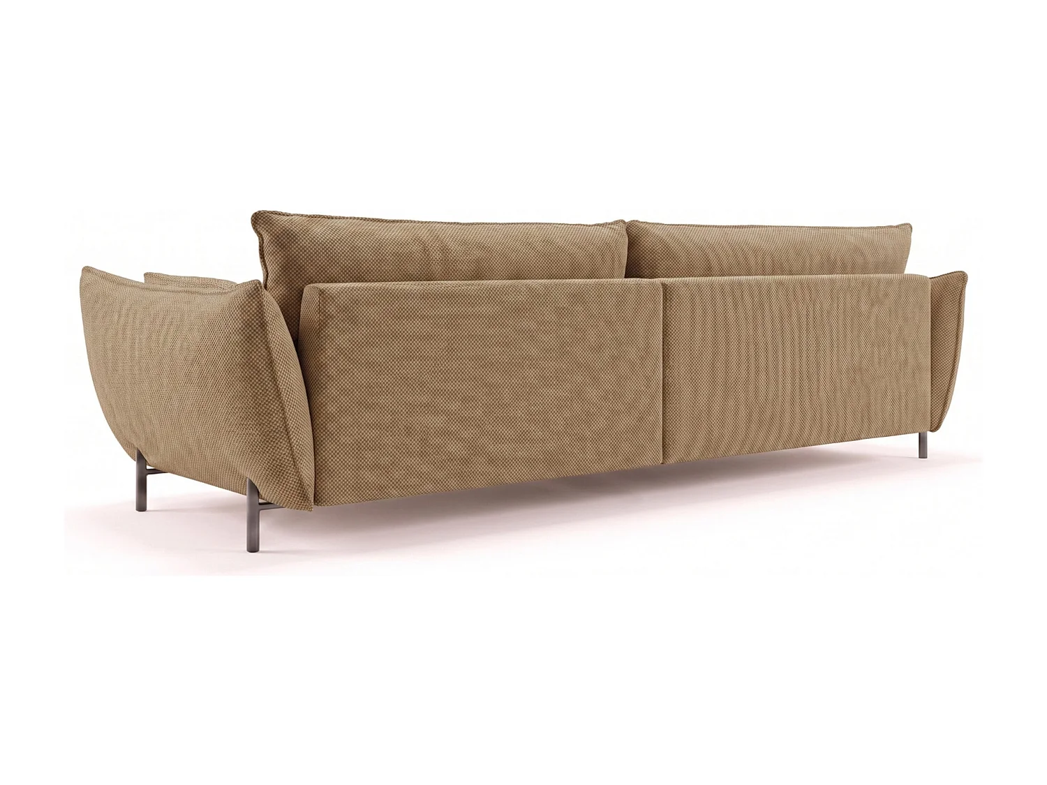 Sofa 3-osobowa na taras i ogród, tkanina Sunlight, Toffee, SUNMEE