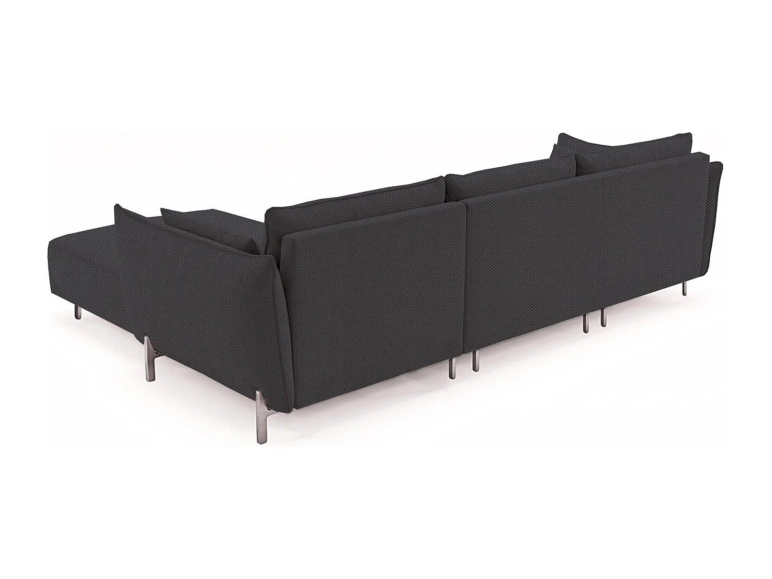 Gartenecksofa für Terrasse und Garten, Stoff Sunlight, Graphit, Rechts, SUNMEE