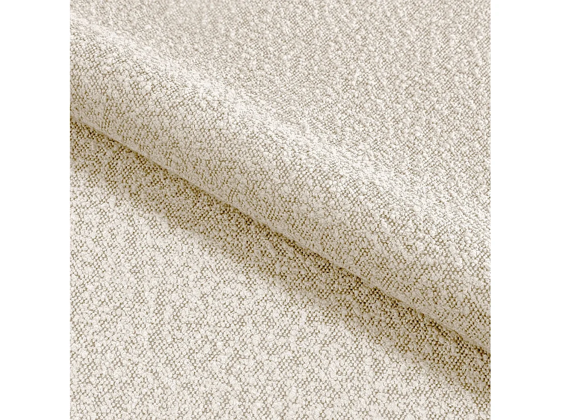 Lit Coffre King Size CERETTO 180x200 cm avec Sommier à Lattes - Tissu Texturé Beige Clair (Legend 02)