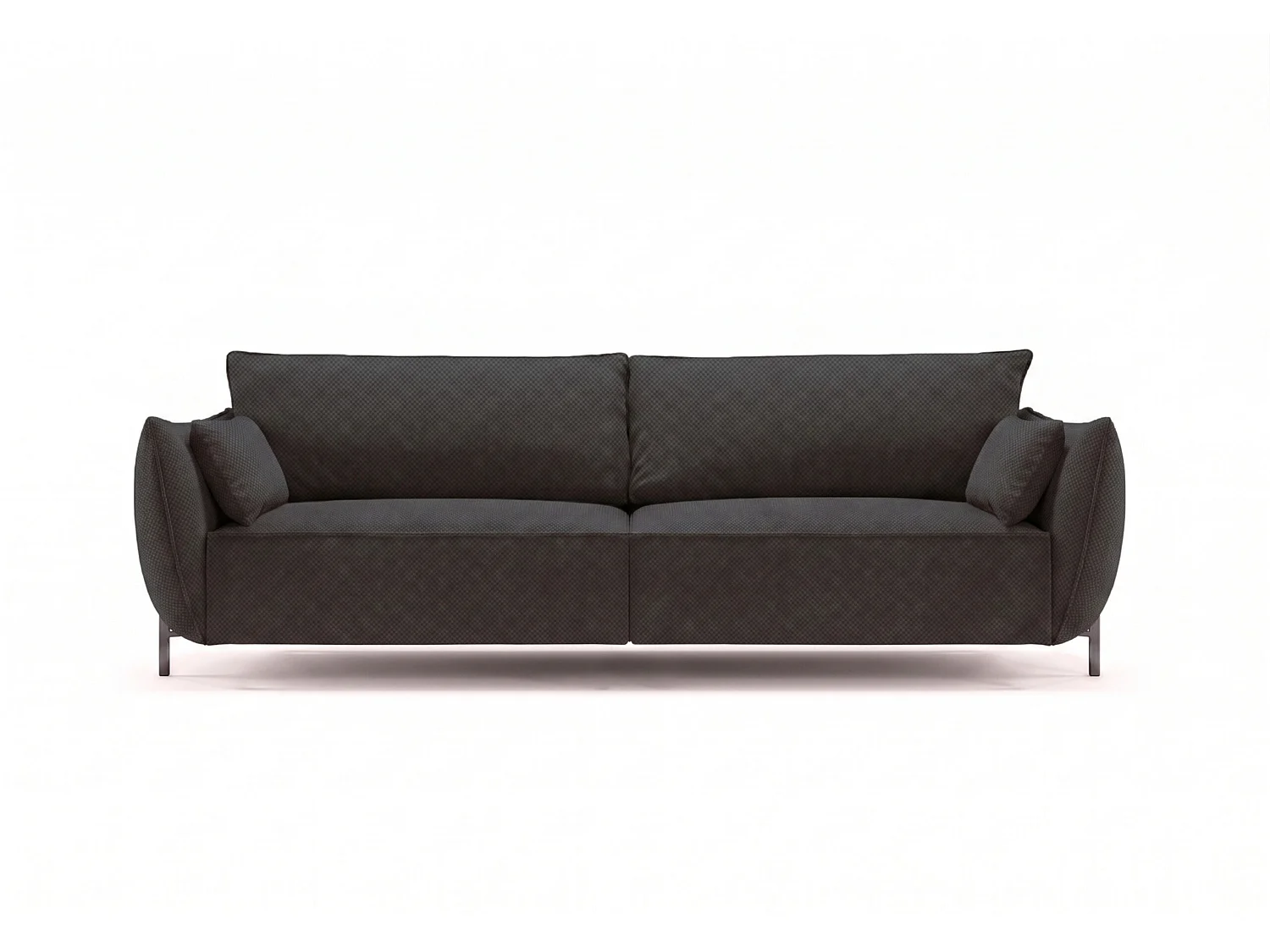 Sofa 3-osobowa na taras i ogród, tkanina Sunlight, Grafitowy, SUNMEE
