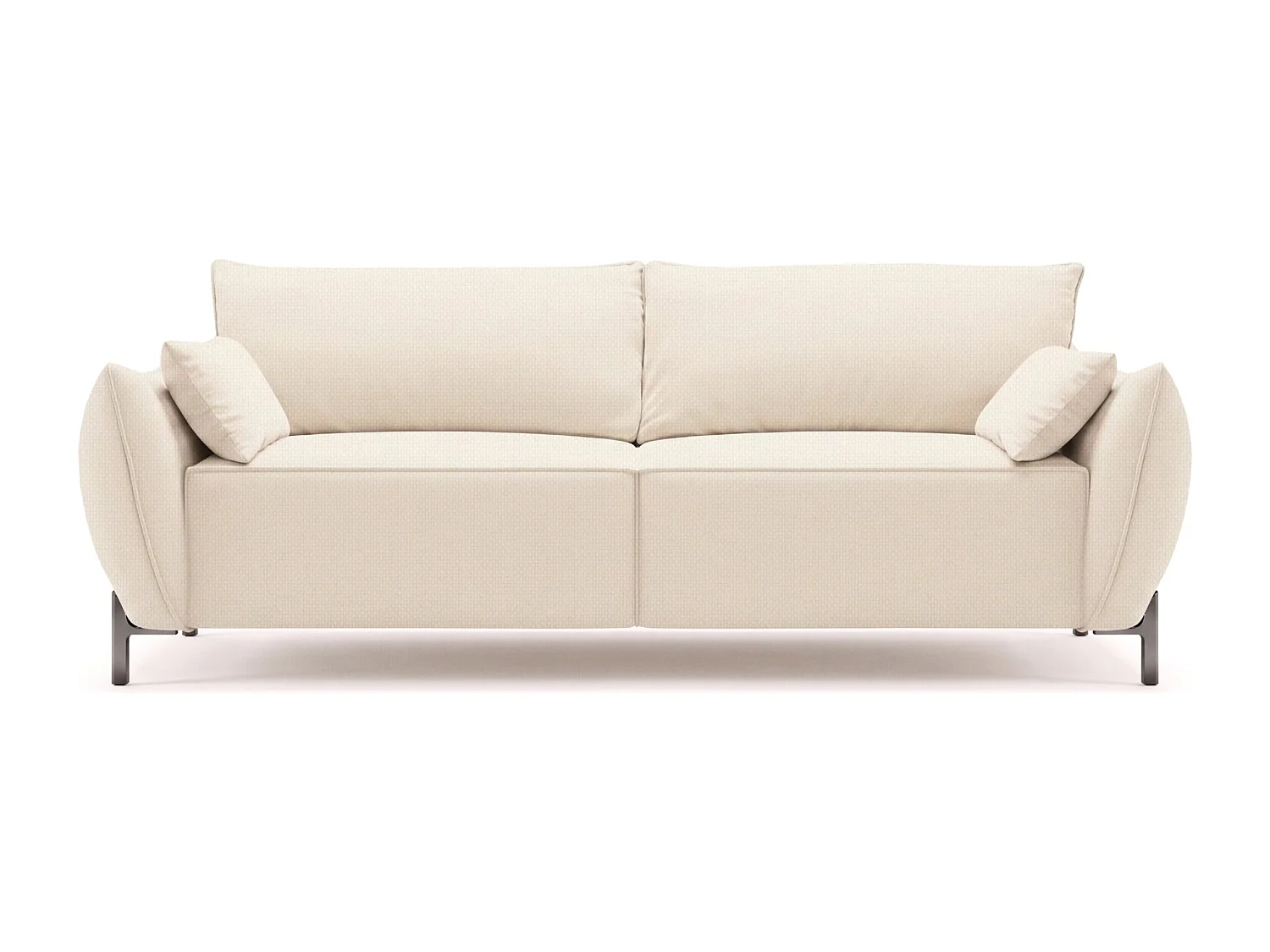 Sofa 2-osobowa na taras i ogród, tkanina Sunlight, Ecru, SUNMEE