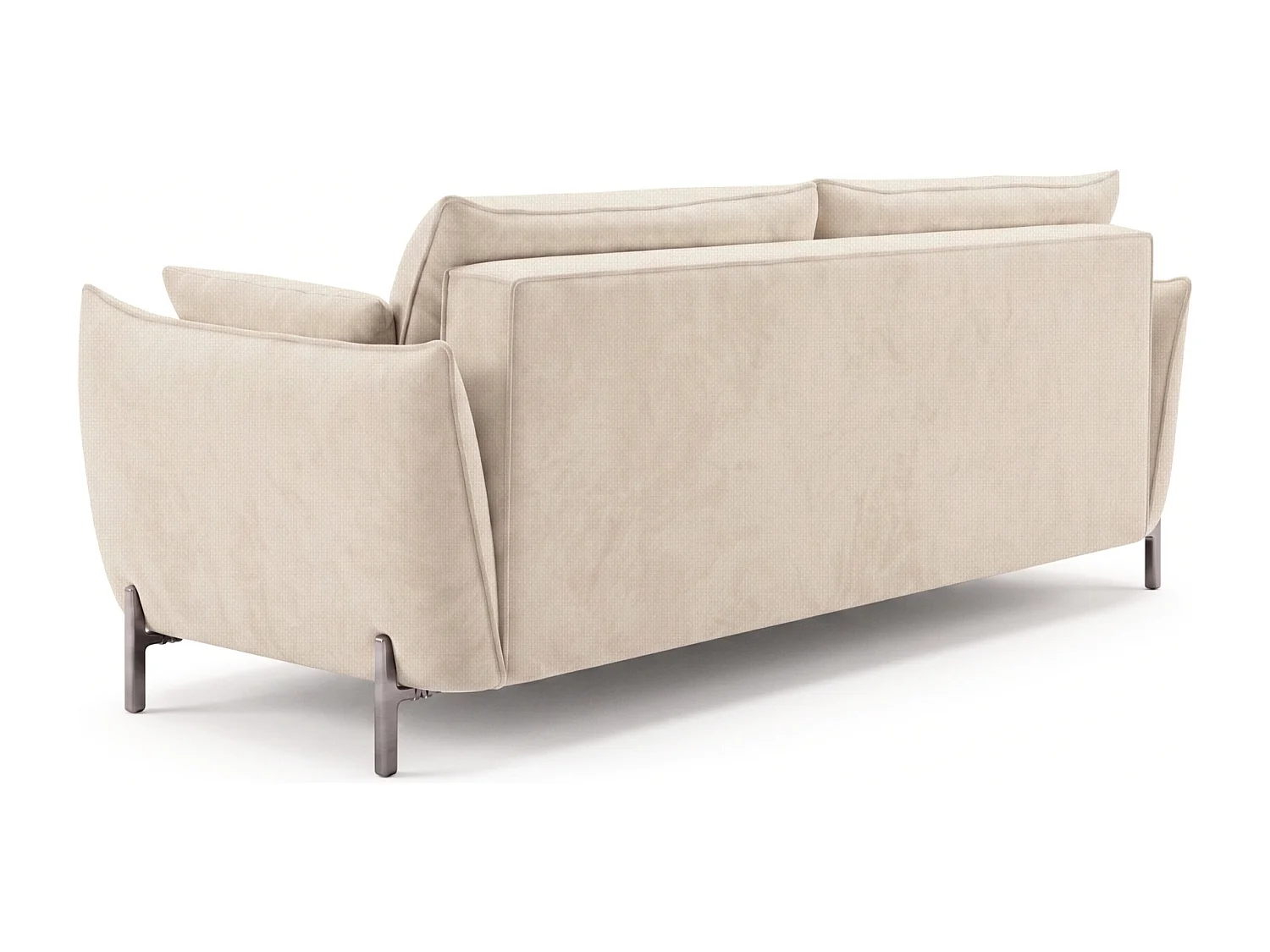 Sofa 2-osobowa na taras i ogród, tkanina Sunlight, Ecru, SUNMEE