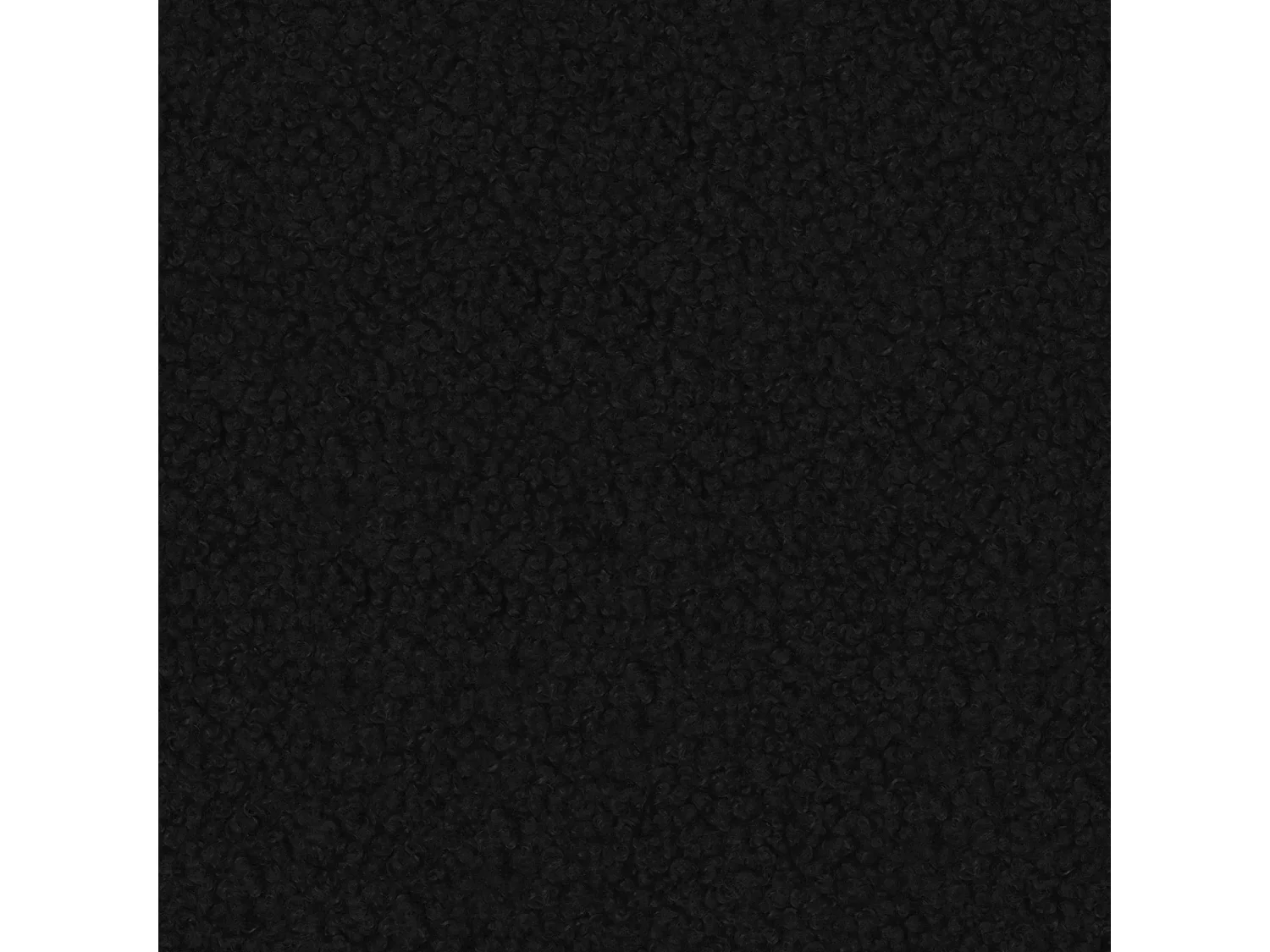 Lit Coffre 2 places CERETTO 160x200 cm avec Sommier à Lattes - Tissu Bouclé Noir (Quelle 100)