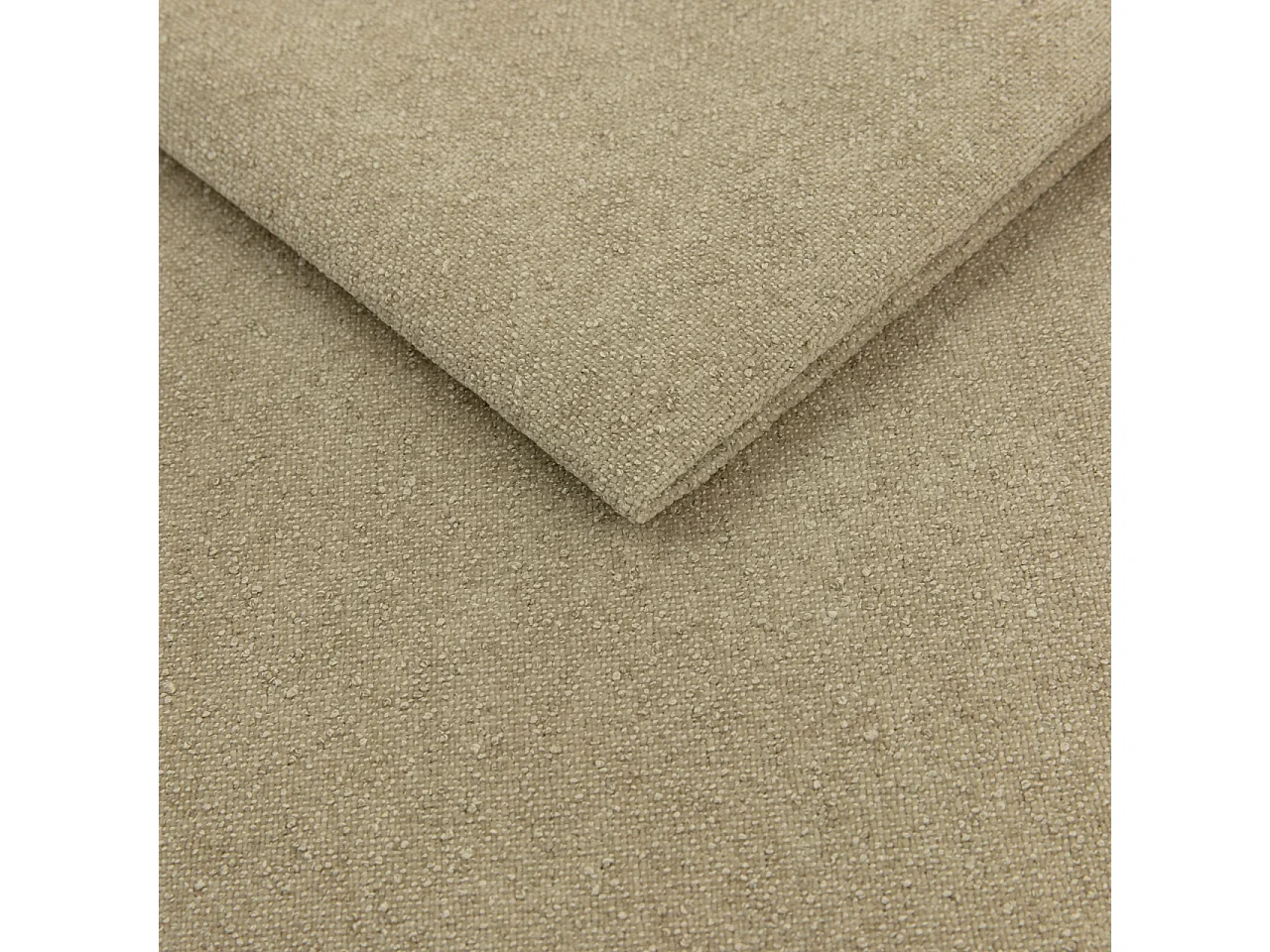 Lit Coffre 2 places LANDARE 160x200 cm avec Sommier à Lattes - Velours Beige (Melody 13)