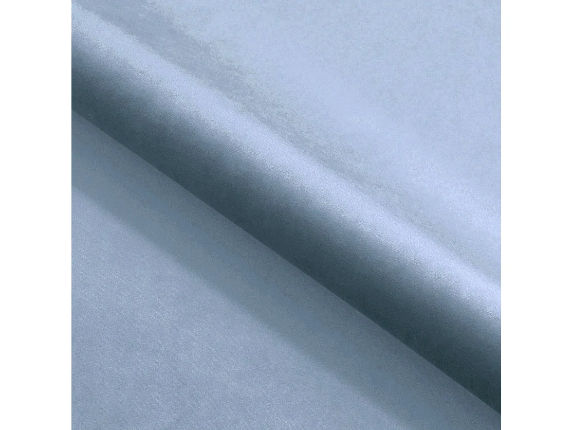 Lit Enfant et Ado Junior avec Panneaux Muraux Rembourrés - 80x200 cm - Velours Bleu Clair - Coffre