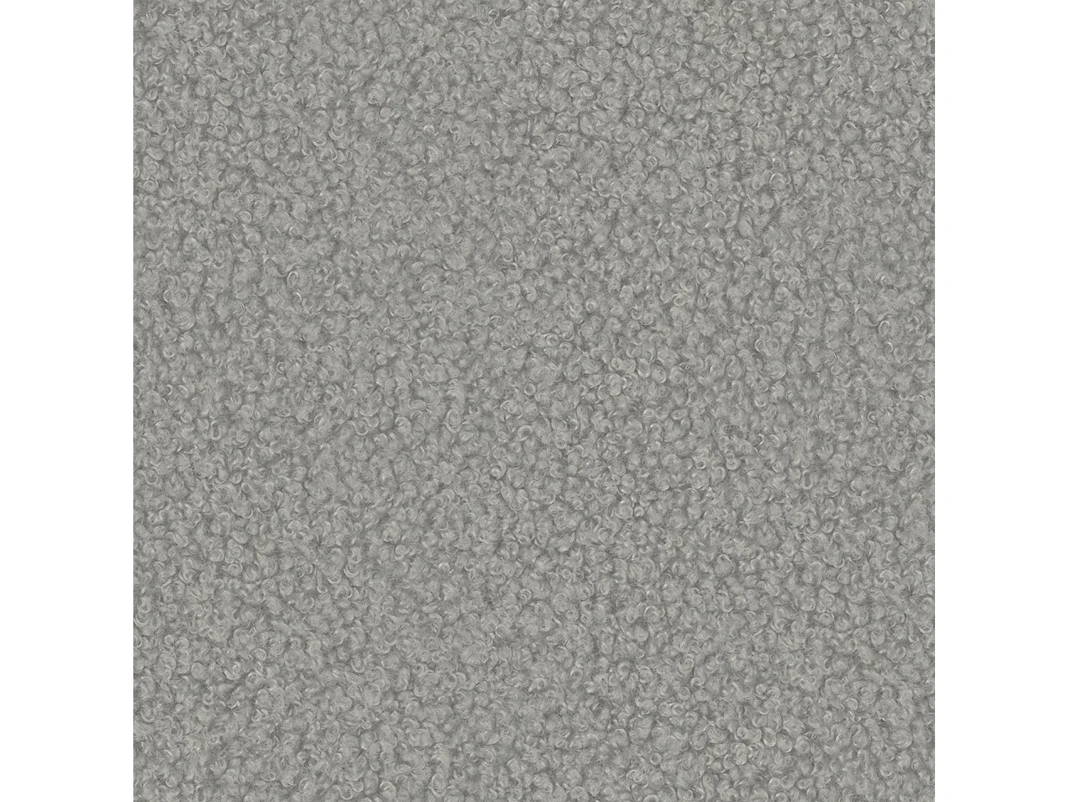 Lit Coffre 2 places CERETTO 140x200 cm avec Sommier à Lattes - Tissu Bouclé Gris Cendré Clair (Quelle 83)