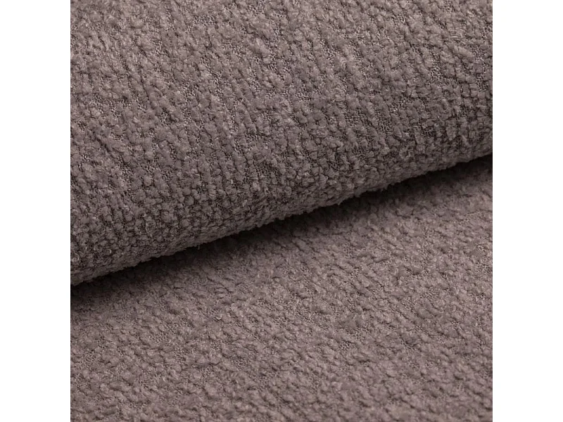 Lit Coffre 2 places CIERO 140x200 cm avec Sommier à Lattes - Tissu Bouclette Rose Poudré (Abriamo)