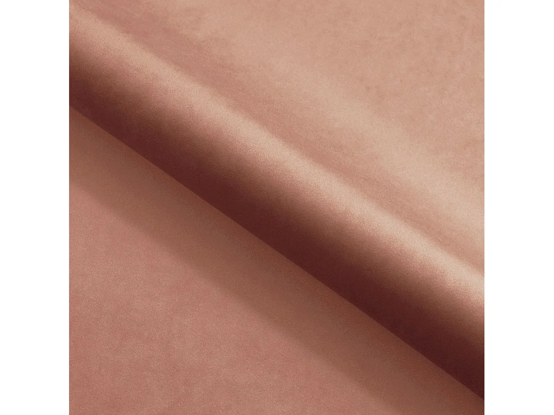 Lit Enfant et Ado Junior avec Panneaux Muraux Rembourrés - 120x200 cm - Velours Rose Poudré Foncé - Coffre