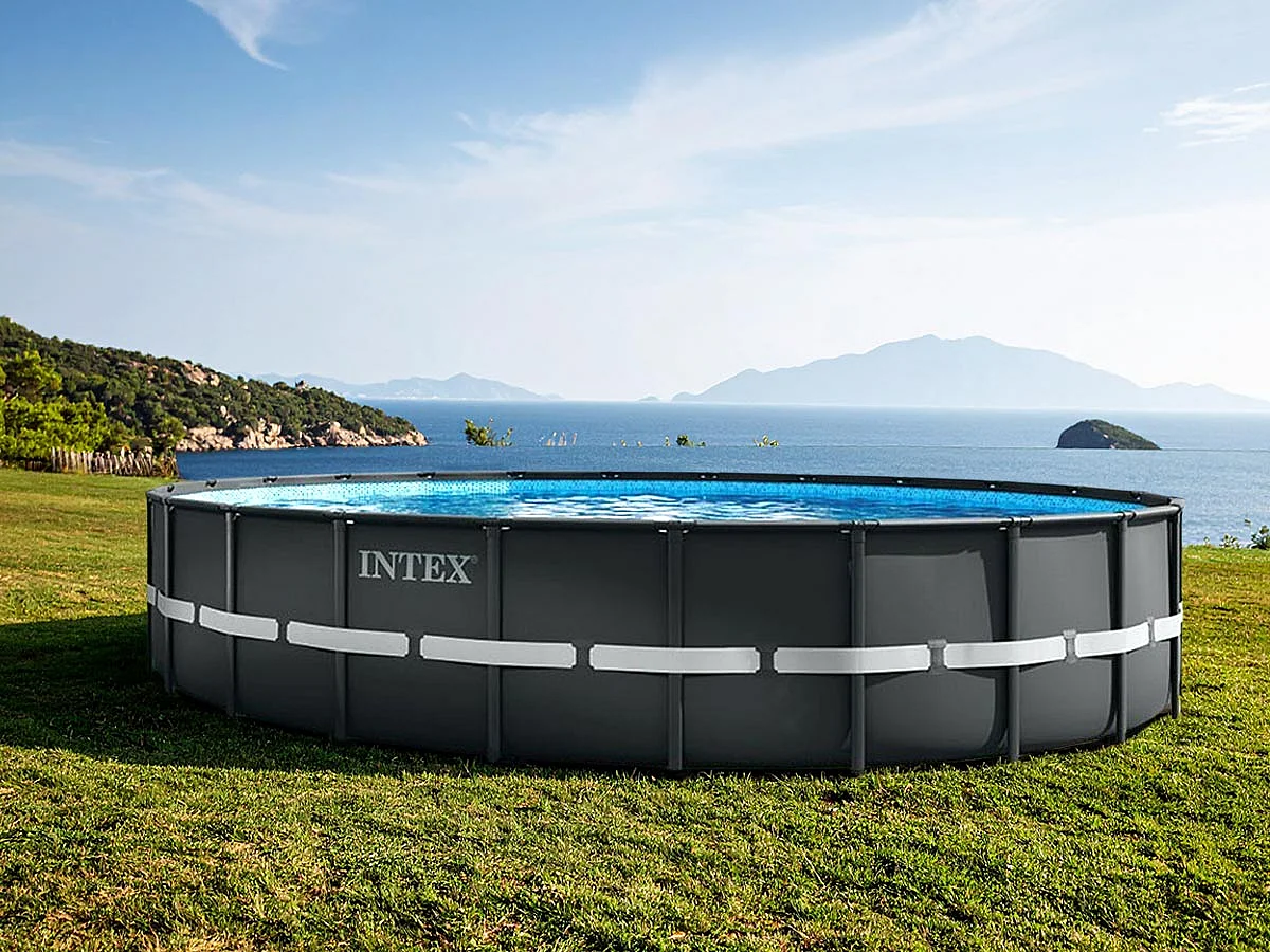 Piscine tubulaire ronde Intex Ultra XTR Frame 7,32 x 1,32 m