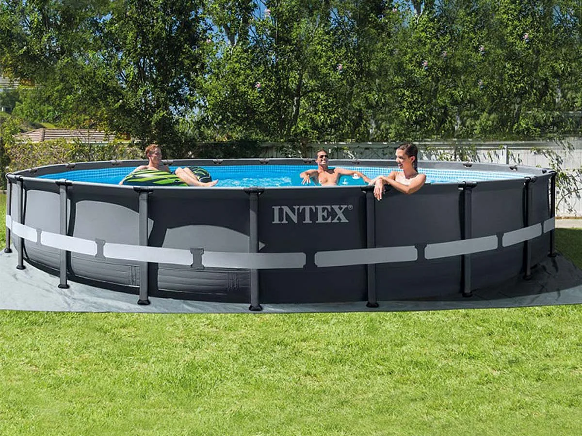 Intex Ultra XTR Frame Ronde Tubulaire Zwembad 6,10 x 1,22 m Kit Compleet met Zandfilter en Accessoires