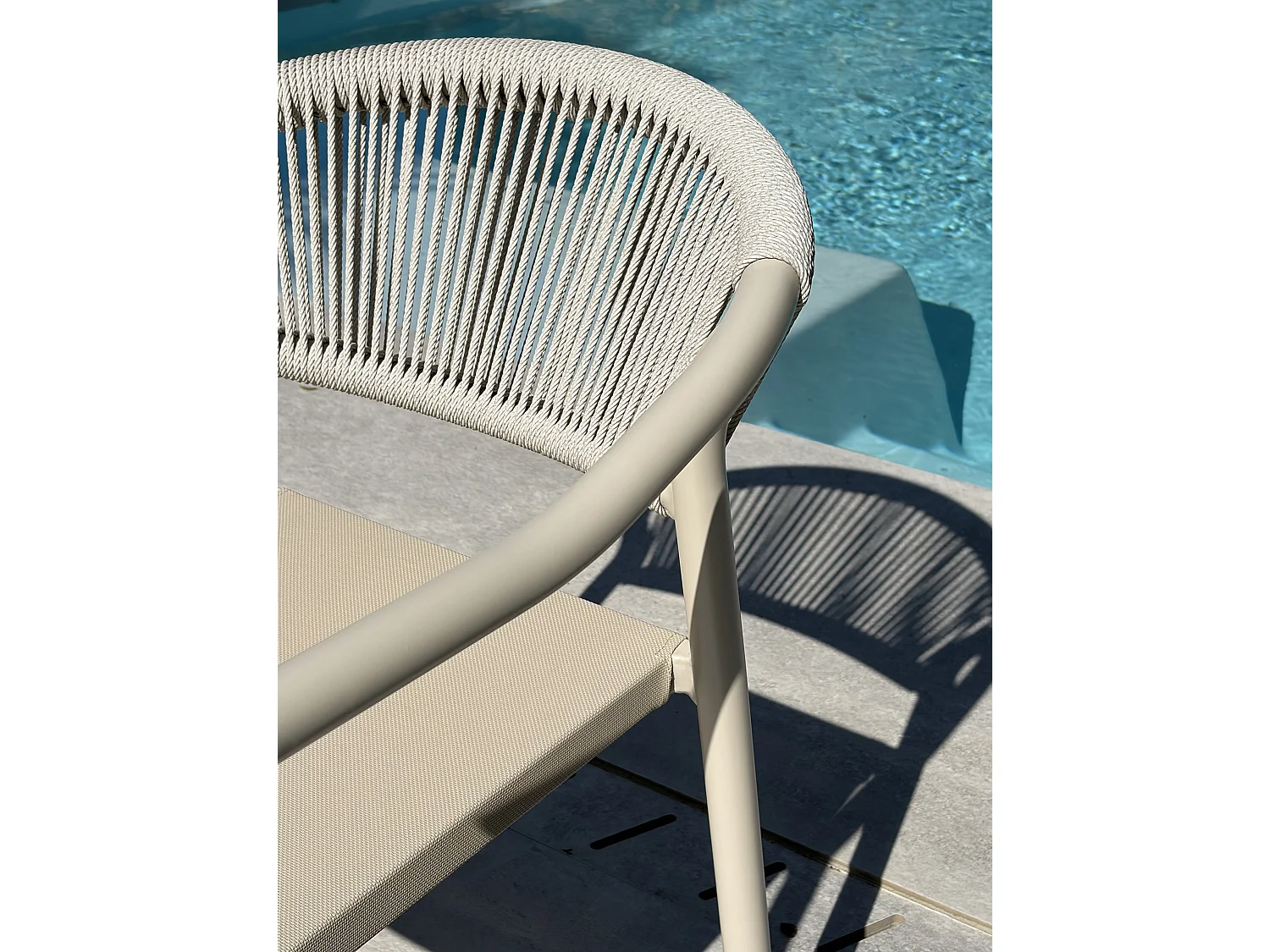Set aus 2 Gartensesseln - Greige