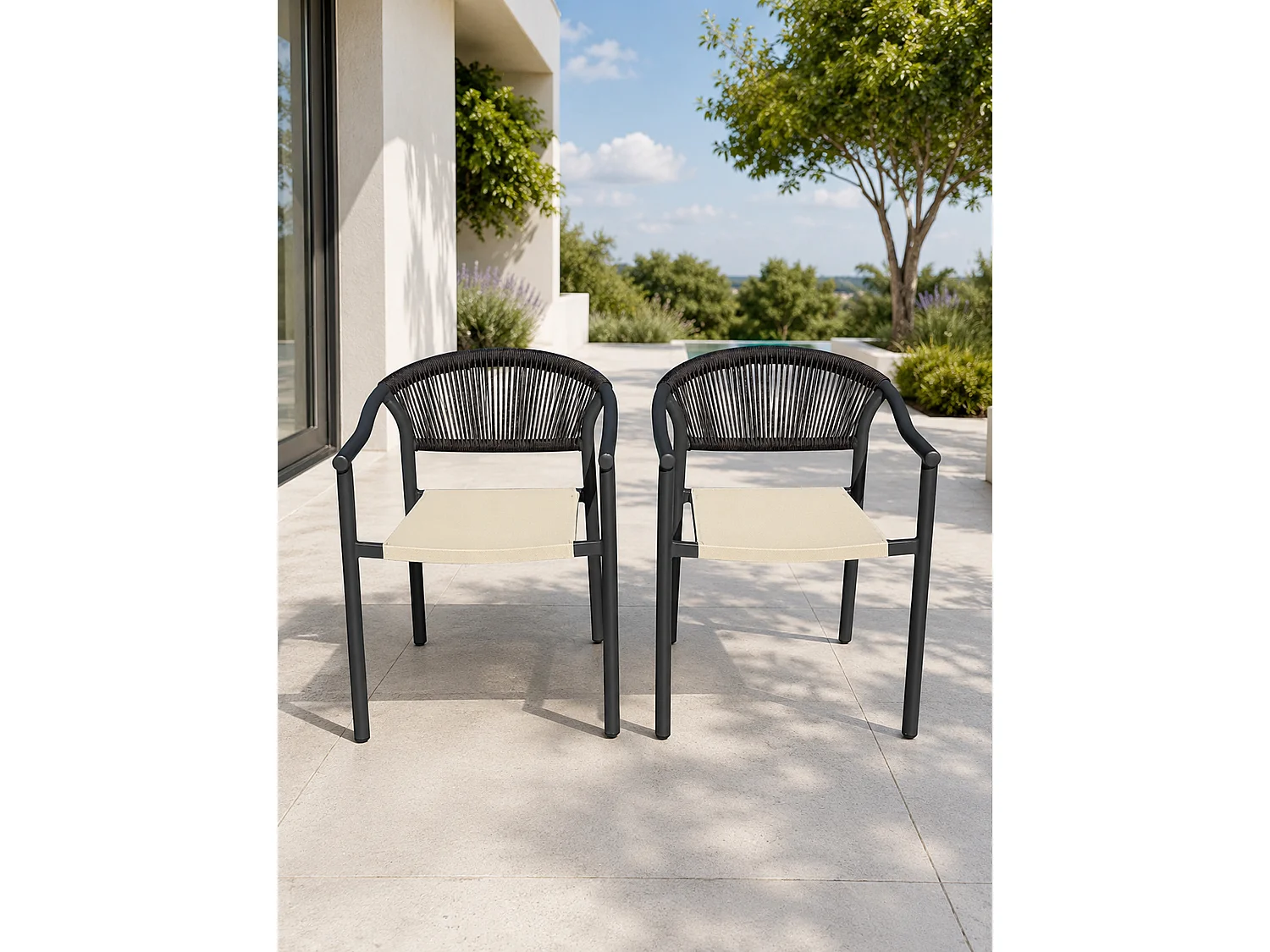 Lot de 2 fauteuils de jardin - SUMBA