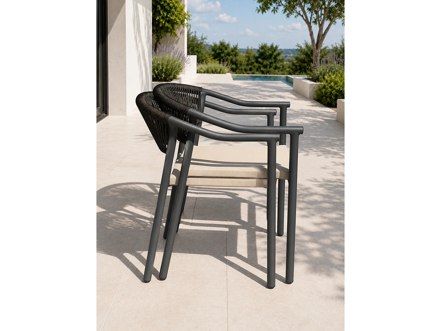 Lot de 2 fauteuils de jardin - SUMBA