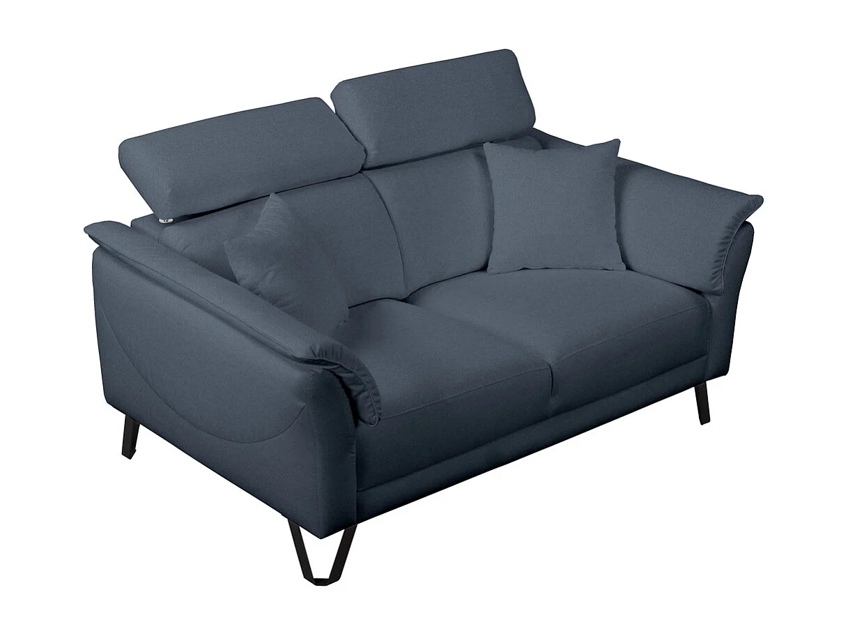 Calma 2-seater sofa + two decorative pillows, blue